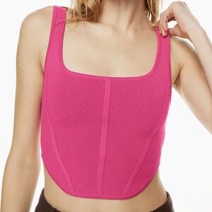 Aritzia Pink Crop Top
